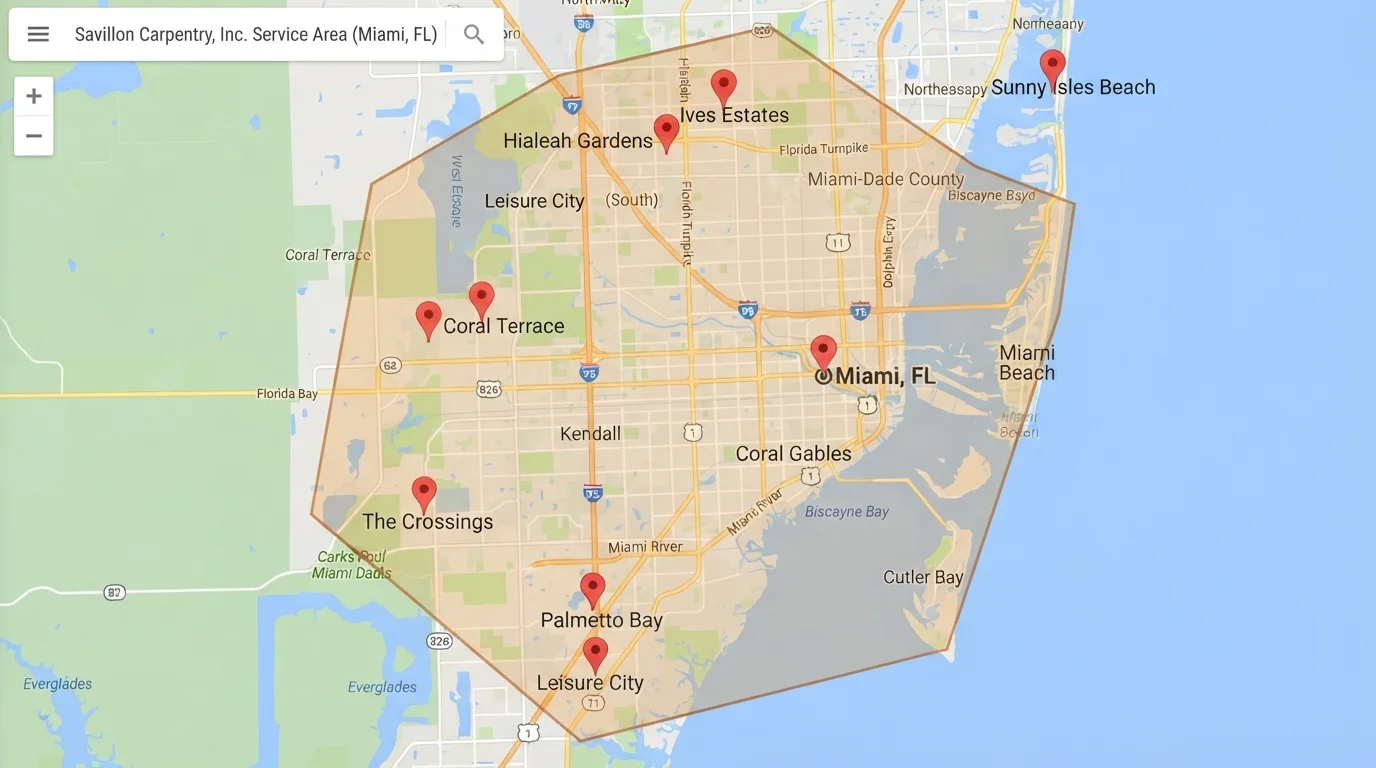 Service area map